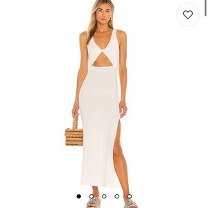 Lspace NICO dress in cream/white